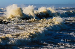 海(台風16号余波）