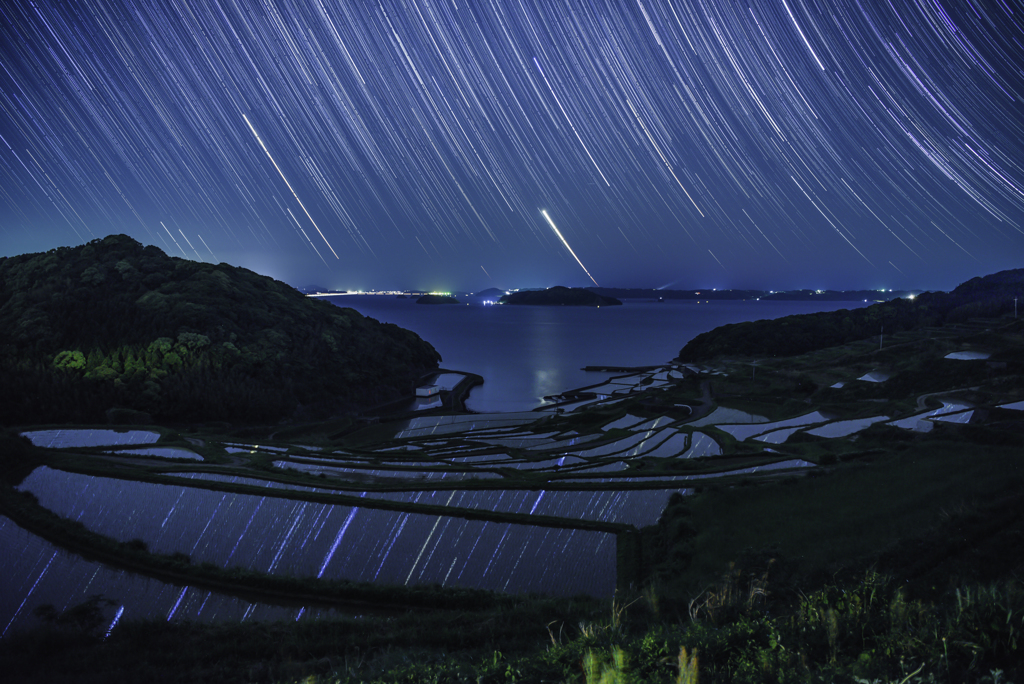 星降る棚田