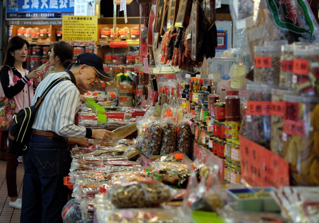 台北　市場の風景