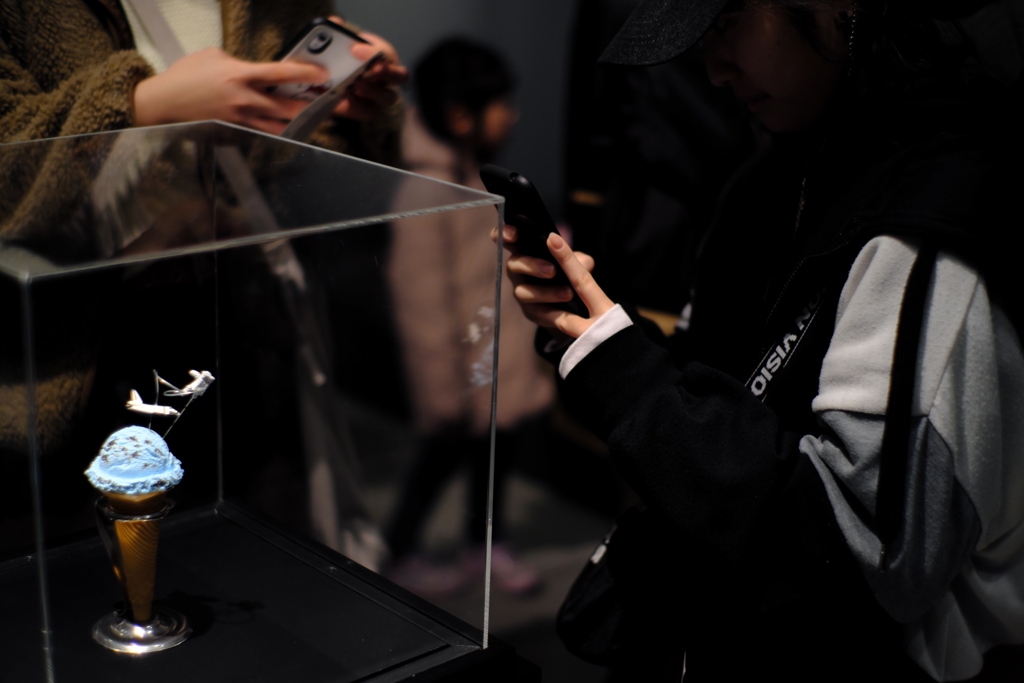 スマホ　ミニチュアライフ展にて