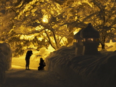 ふたりの雪灯篭祭り