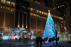 師走のさっぽろ駅前