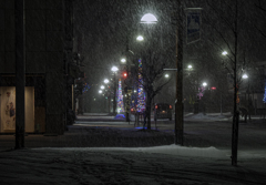 雪降る街の灯り２