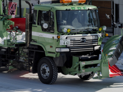 除雪少なく赤 はげず