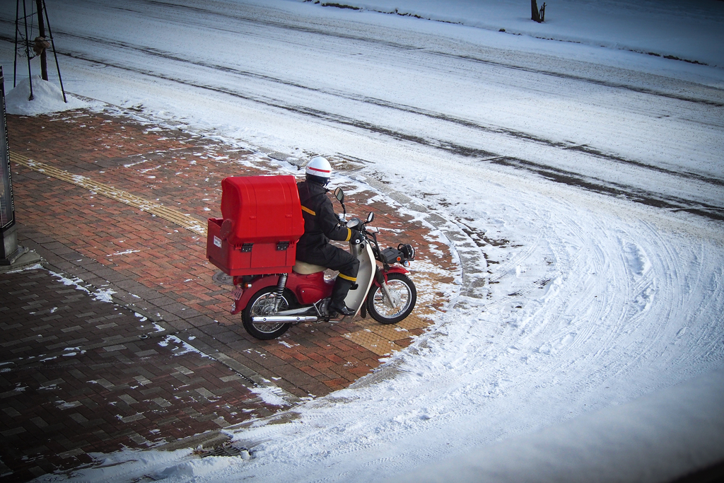 賀状お届け　ご苦労様