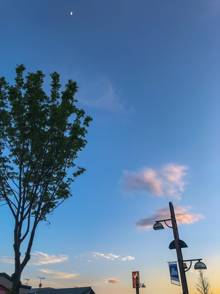 暮れる5月空