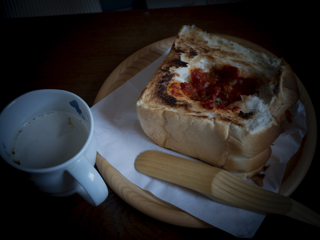 少し焦げたbreakfast