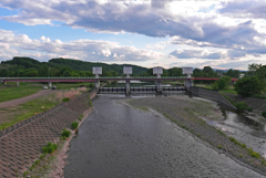 常呂川の堰堤