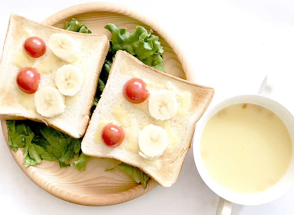猛暑日の朝食