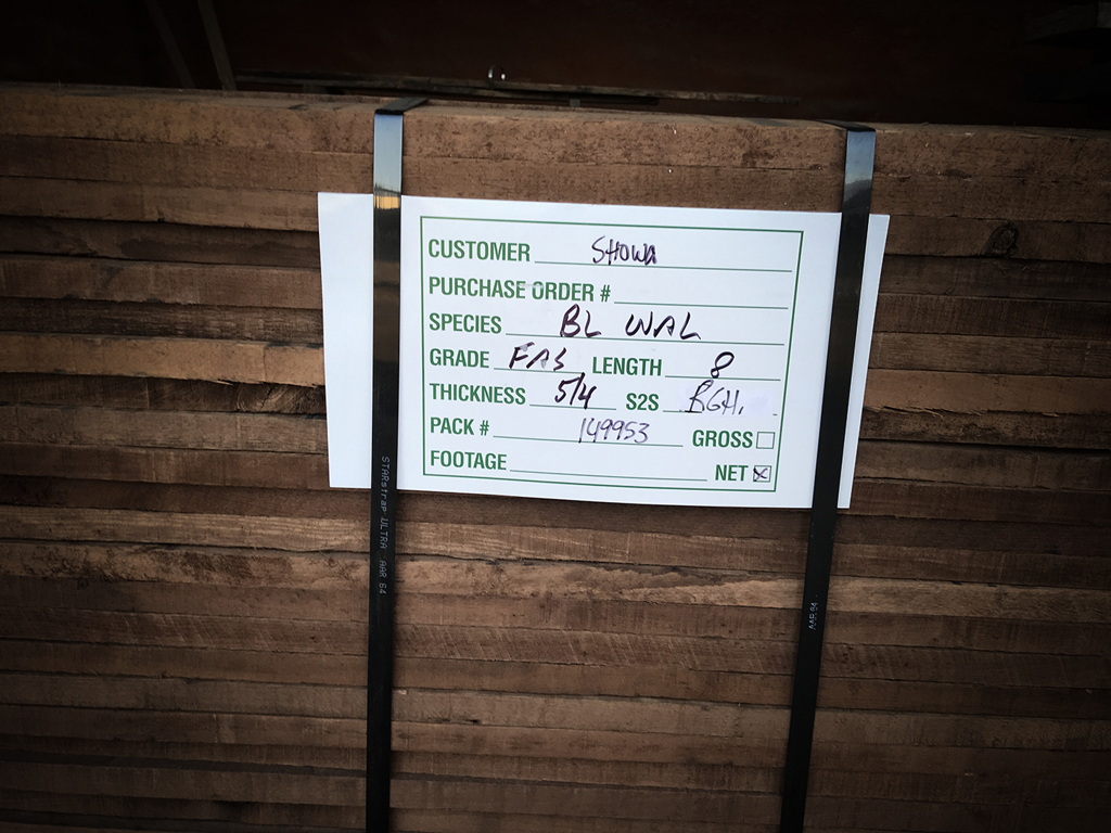 ウォルナット入荷