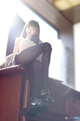 短パン 黒ストッキング