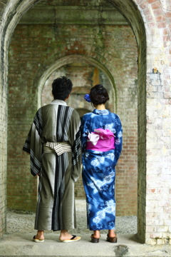 京都浴衣カップル