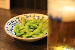 枝豆とビール