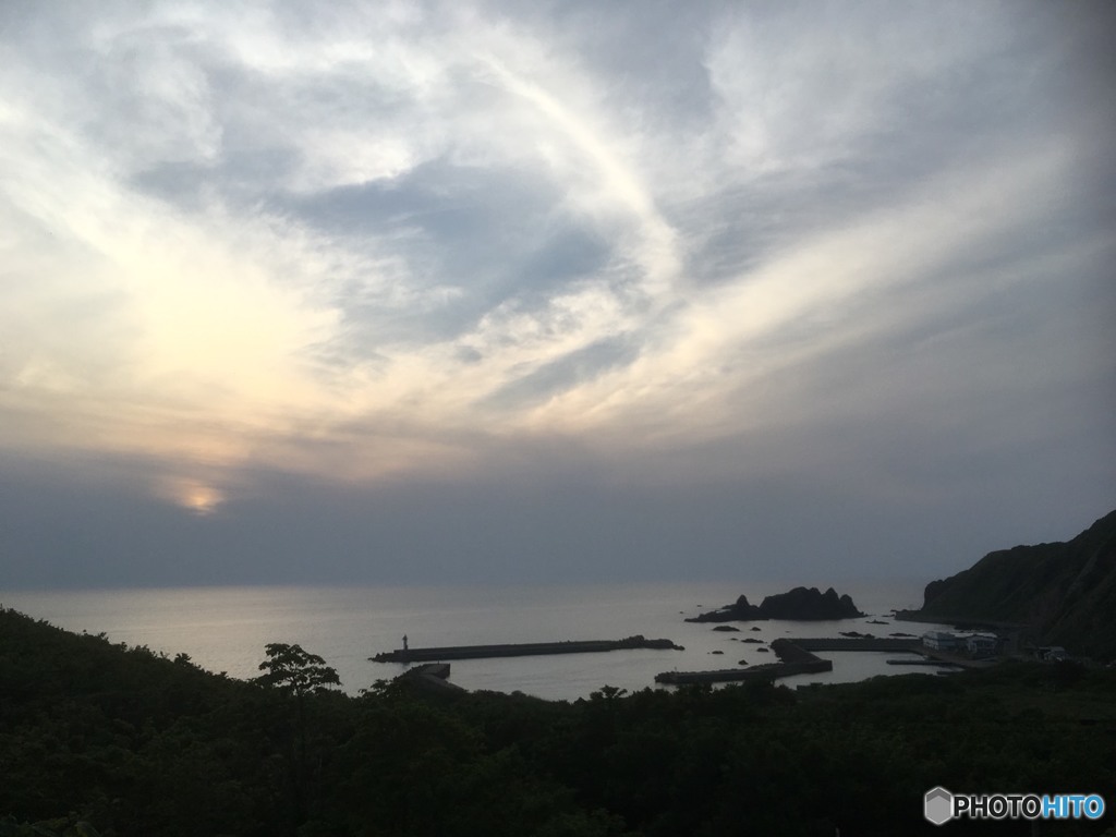 夕景  奥尻島