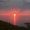 奥尻島の夕陽