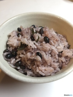 黒千石大豆のごはん