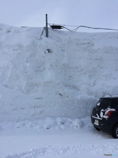 特別豪雪地帯 　雪 ＆ 電柱 & 車