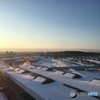 駅舎の雪