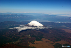 飛行機から富士