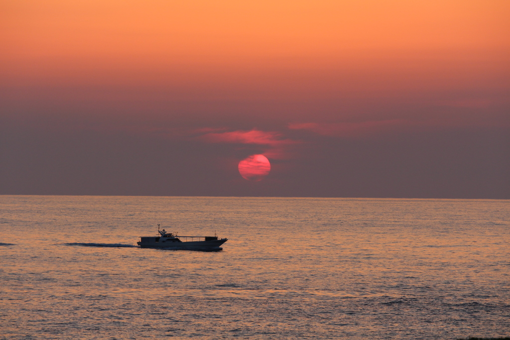 秋の夕陽