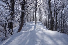雪の尾根