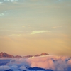 朝焼けの北ア