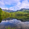 春の鏡池