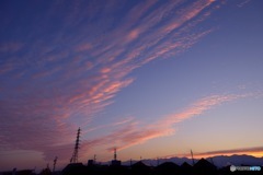 朝焼けの空