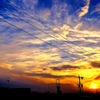 街の夕暮れ