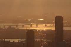 見晴るかす夕日➁