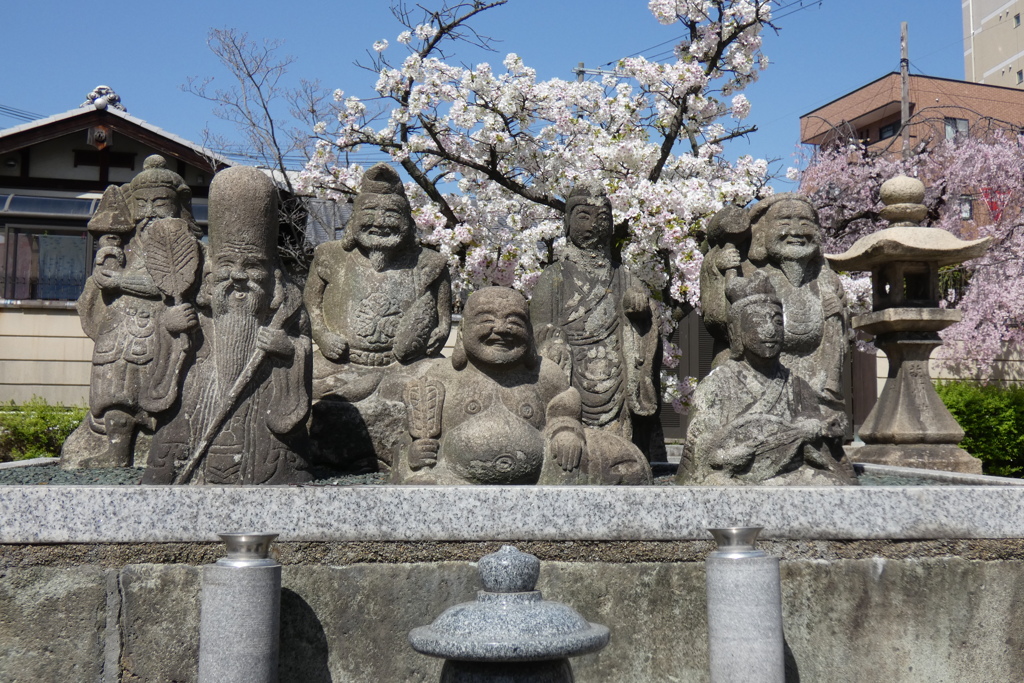 '230328 七福神と桜 (四天王寺庚申堂)