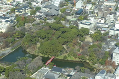 ハルカス300から茶臼山と一心寺