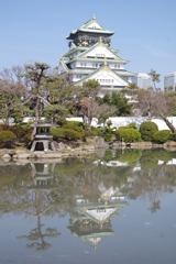 天守閣と大阪城庭園②