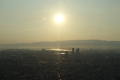 見晴るかす夕日➀