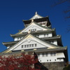 冬の青空と大阪城天守閣