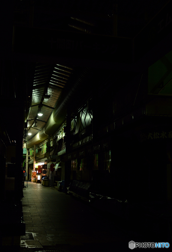 深夜の市場