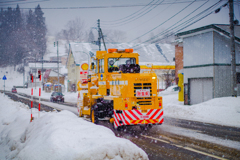 除雪中