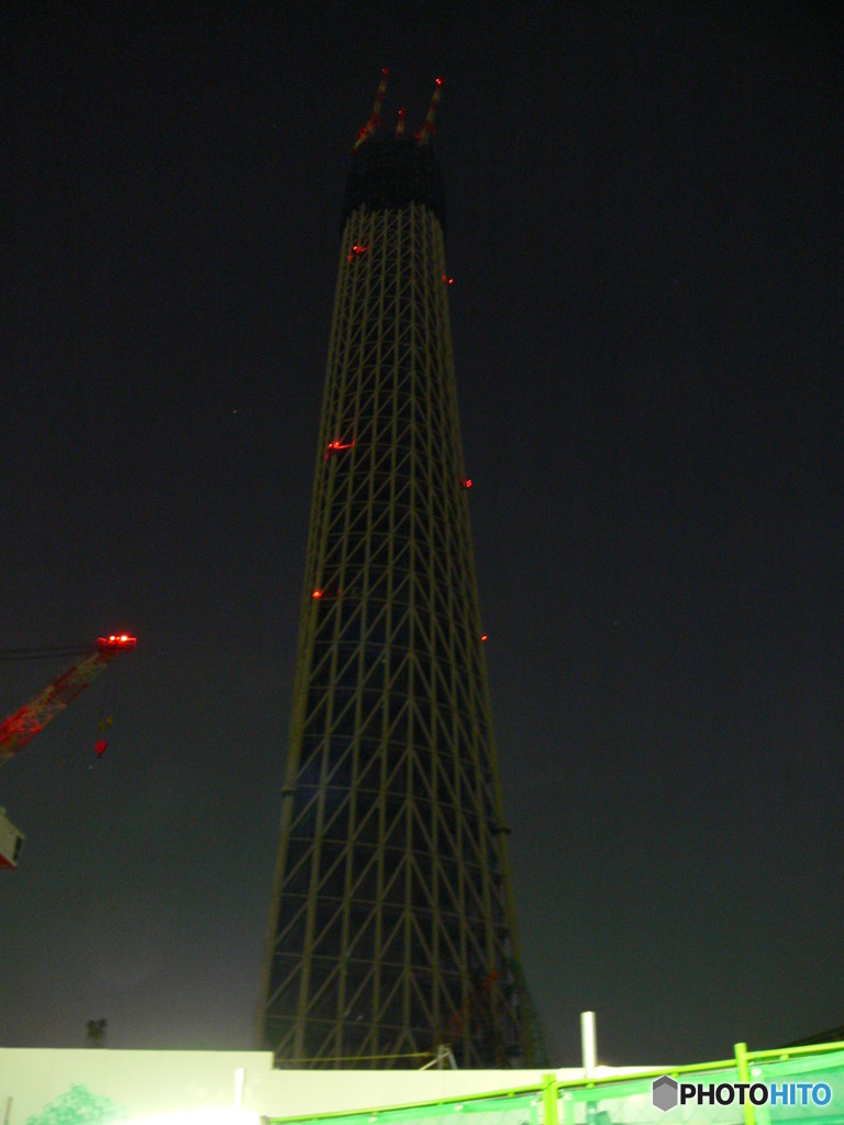 東京スカイツリー建設中