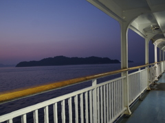 フェリーのデッキから