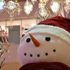 クリスマスマーケットの雪だるま