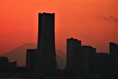 みなとみらいと富士山