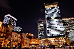 夜の東京駅