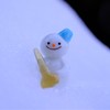 雪の中で