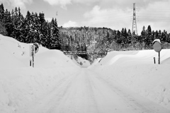 会津柳津の雪景色