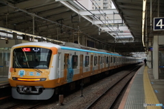 子育て支援ラッピング列車「もころん」号リアビュー！