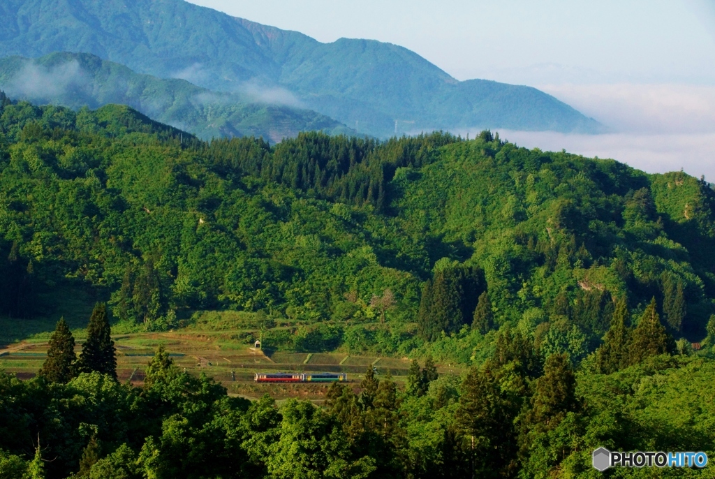 入広瀬の里山スーパー俯瞰撮影！