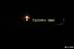 闇夜の下り列車！