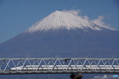 富士川橋梁！富士山！新幹線！
