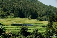魚沼側只見線に観光列車「さとの」号が走る！①～②の①