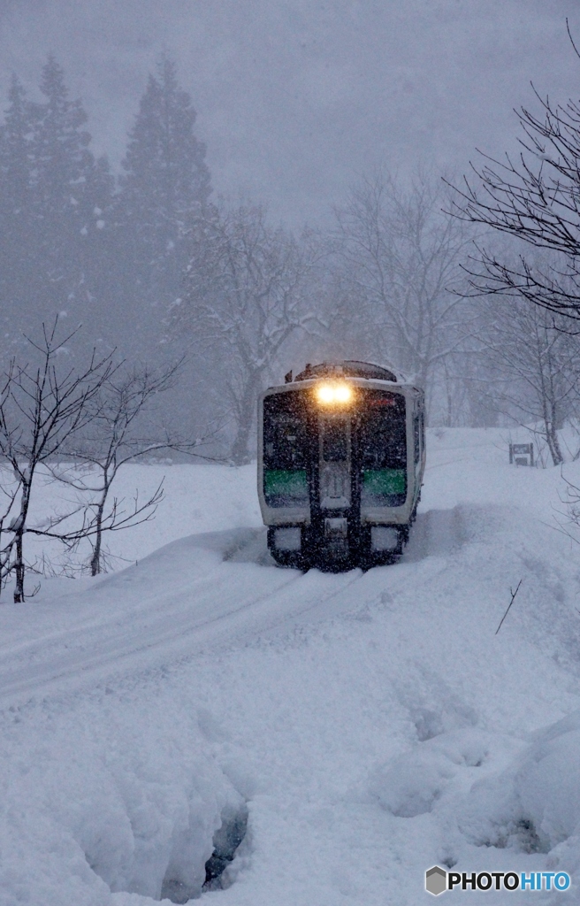 雪道を走る！